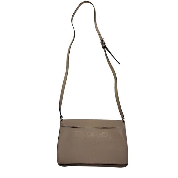 Kate Spade Neutral Taupe Leather Envelope Flap Crossbody Shoulder Bag - Picture 3 of 12